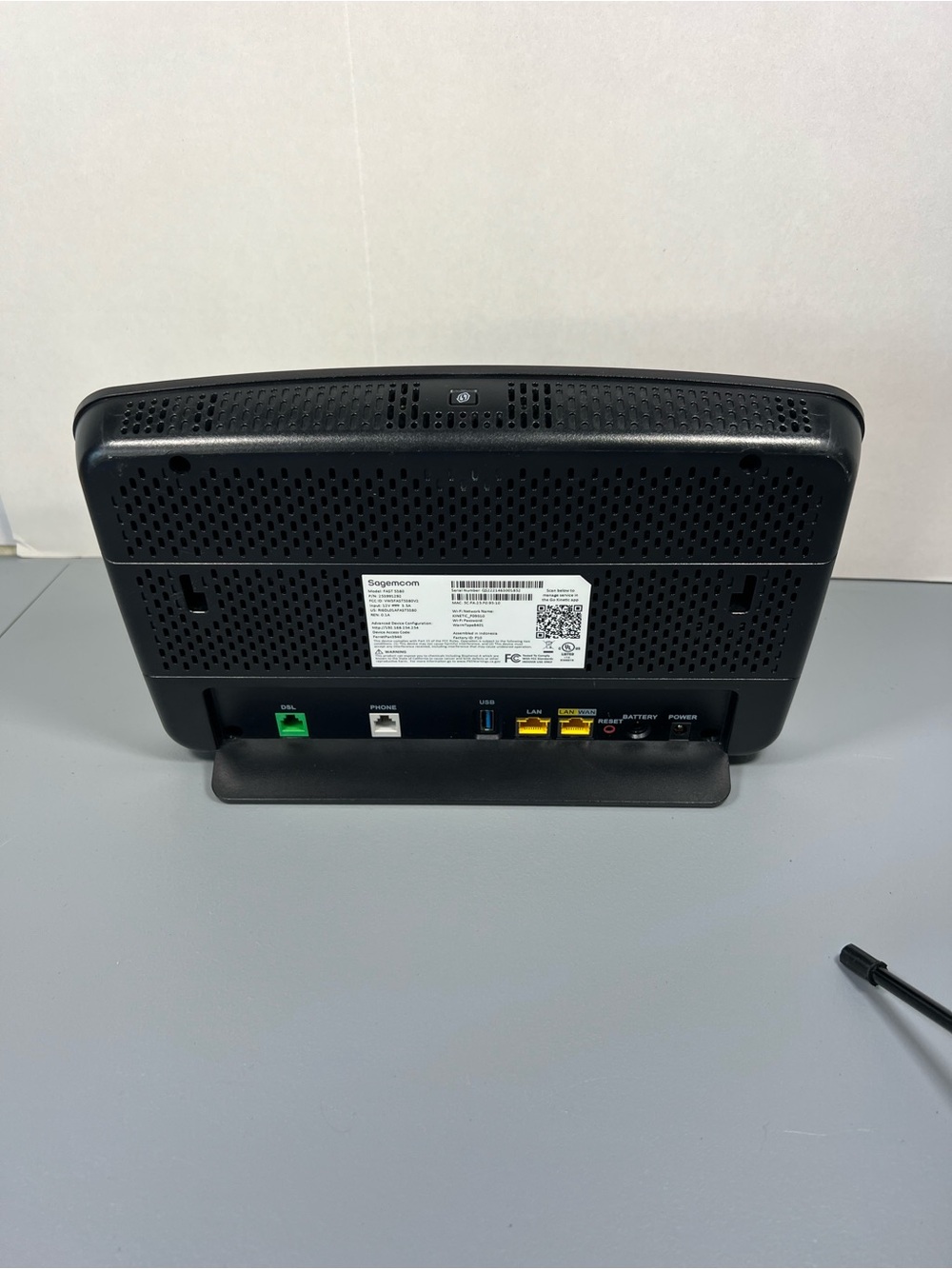 Kinetic by Windstream Sagemcom Model Fast 5380 WiFi Wireless Router Internet - Picture 4 of 7